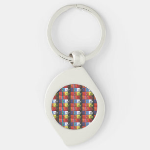 Chaveiro Pop art no 1 por Yeshaya Dank - unidade e harmonia