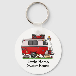 Chaveiro Pop Câmera Superior   Reboque-brinco   Camper Van