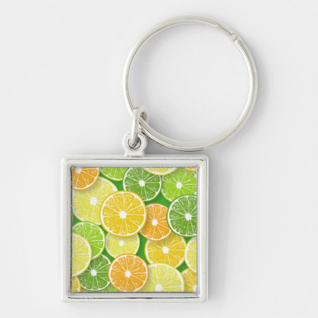 Chaveiro Pop de fatias de fruta Citrus art 3 (Frente)