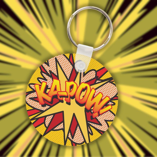 Chaveiro Pop de quadrinhos Art KA-POW (Criador carregado)