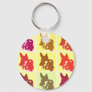 Chaveiro PopArt german shepherd
