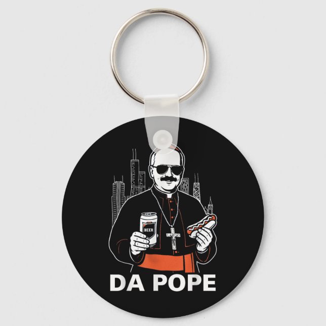 Chaveiro Pope América Papa Leo Xiv (Frente)