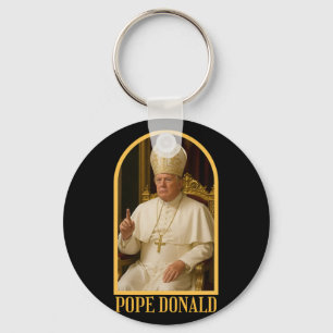 Chaveiro Pope Donald Trump Pope Trump Sátira Político