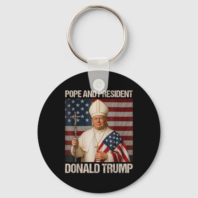 Chaveiro Pope E Presidente Donald Trump (Frente)