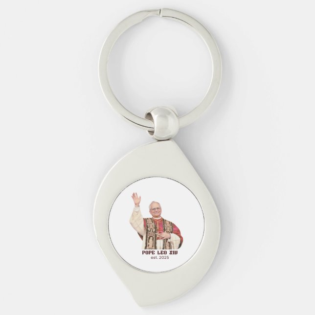 Chaveiro Pope Leo XIV Est 2025 Commemorative (Frente)