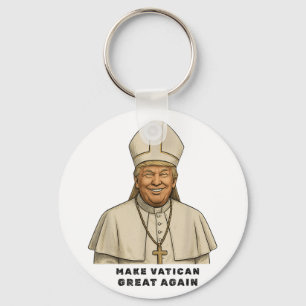 Chaveiro Pope Trump Funny Trump Vaticano Christian Retro Ch