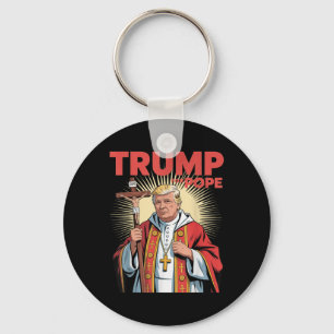 Chaveiro Pope Trump Funny Trump Vaticano Christian Retro Ch