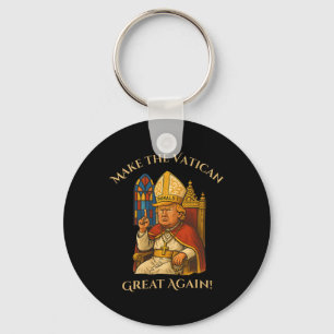 Chaveiro Pope Trump Funny Trump Vaticano Christian Retro Ch