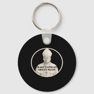 Chaveiro Pope Trump Funny Trump Vaticano Christian Retro Ch