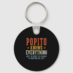 Chaveiro Popito sabe tudo dia dos pais retrô vintage