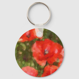 Chaveiro Poppies vermelhos