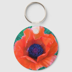 Chaveiro PoPPY Oriental Red Orange —