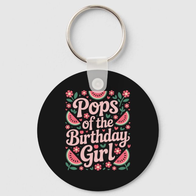 Chaveiro Pops De Aniversário Da Menina De Melancia Aniversá (Frente)