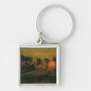 Chaveiro Por do sol através das árvores, c.1855