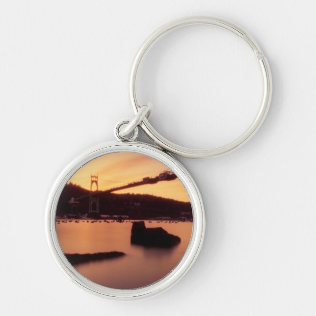 Chaveiro Por do sol da ponte de St Johns (Frente)