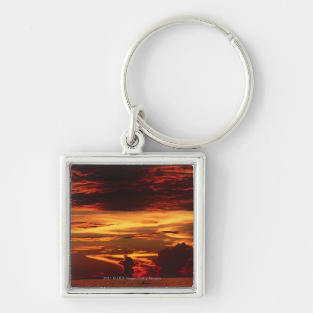 Chaveiro Por do sol no mar (Frente)