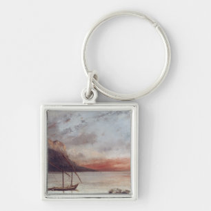 Chaveiro Por do sol sobre o lago Leman, 1874