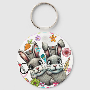 Chaveiro por favor não se apaixone por mim, retrô, vintage