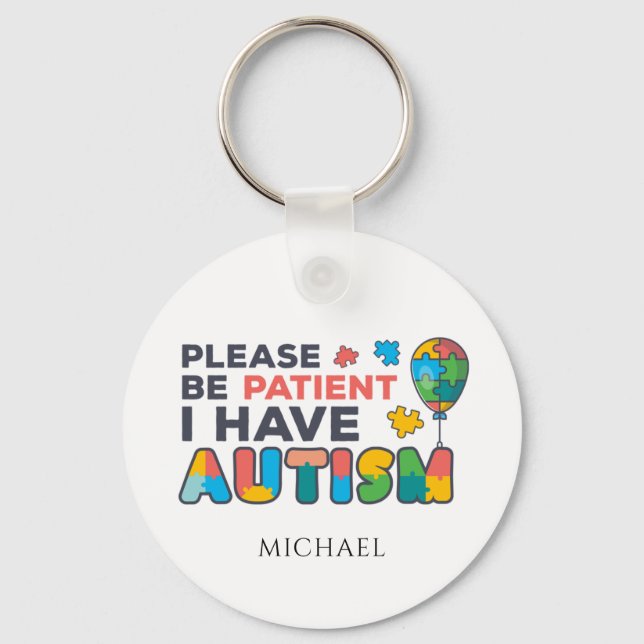 Chaveiro Por Favor, Seja Paciente Eu Tenho Quebra-cabeça De (Frente)