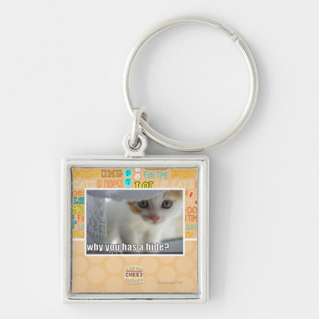 Chaveiro Por que você tem um couro cru? (Frente)