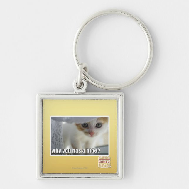 Chaveiro Por que você tem um couro cru? (Frente)