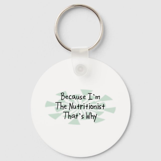 Chaveiro Porque eu sou o Nutricionista (Frente)