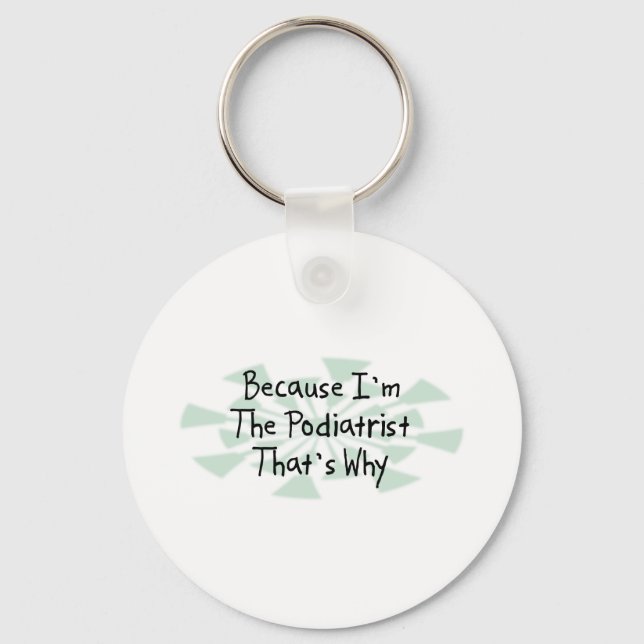 Chaveiro Porque eu sou o podiatra (Frente)