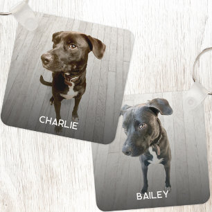 Chaveiro Porta Foto Duplo Personalizado para Cachorro com D