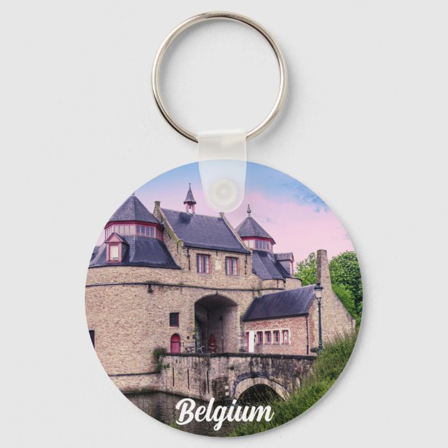 Chaveiro Porta histórica da cidade em Bruges (Frente)