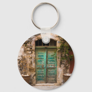 Chaveiro Porta velha de turquesa