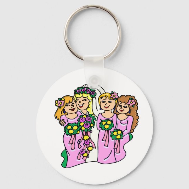 Chaveiro Porta-vozes rosa (Frente)