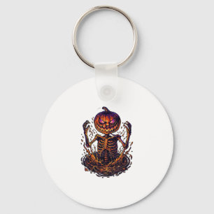 Chaveiro Portal de Magia de Abóbora de Esqueleto de Hallowe