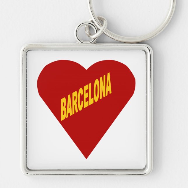 Chaveiro Porte-clé carré Premium BARCELONA (Frente)