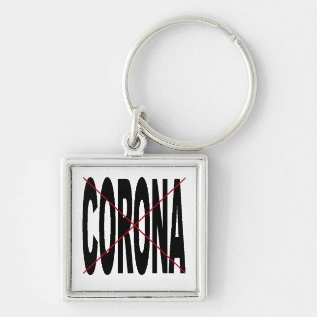 Chaveiro Porte-clé carré Premium CORONA X (Frente)