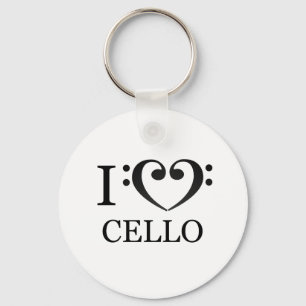 Chaveiro Porte-clé I Love Cello