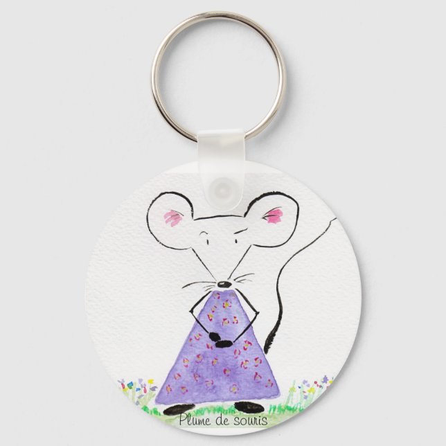 Chaveiro Porte clef Plume de souris au printempérie (Frente)
