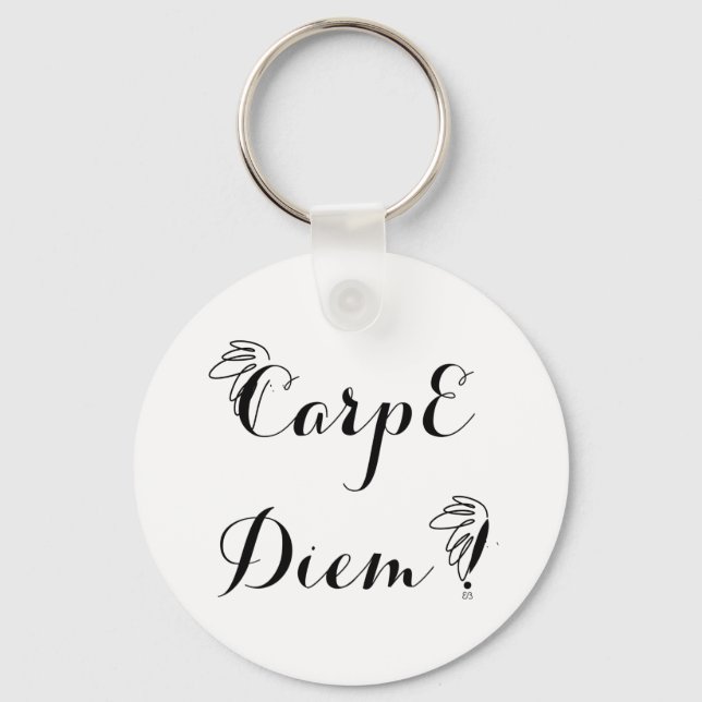 Chaveiro Porte-clefs rond 1 Carpe Diem (Frente)