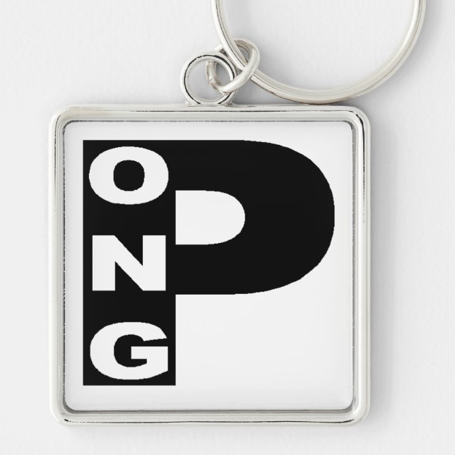 Chaveiro Porte-clés carré Premium PING PONG (Frente)