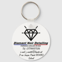 Porte clés Diamant Noir Detail