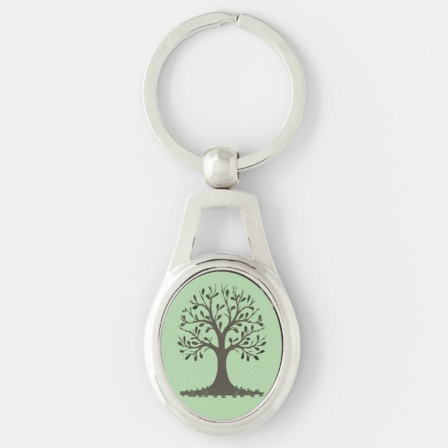 Chaveiro 🌳 Porte-Clés en Métal Arbre de Vie (Frente)