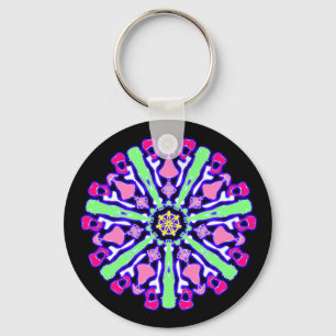 Chaveiro Porte-clés psychédélique coloré n°4