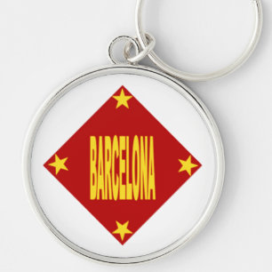 Chaveiro Porte-clés rond Premium Design BARCELONA