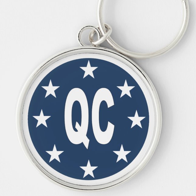 Chaveiro Porte-clés rond Premium DESIGN QUEBEC (Frente)