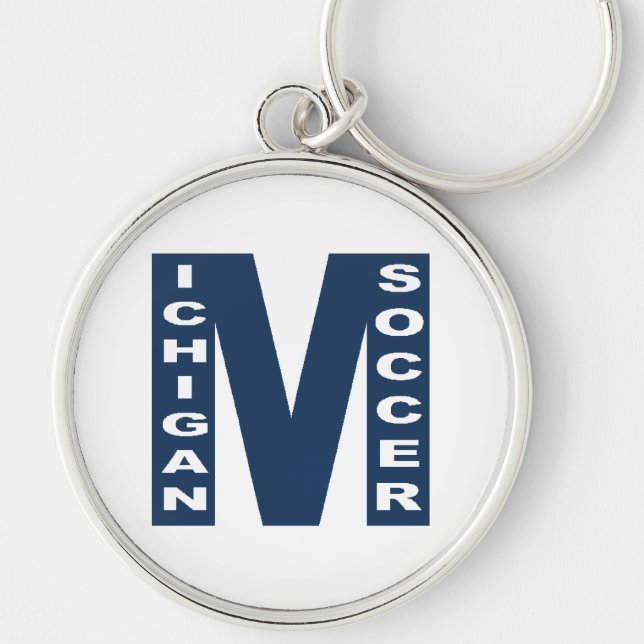 Chaveiro Porte clés rond Premium MICHIGAN SOCCER (Frente)