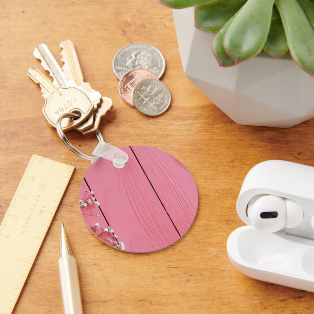 Chaveiro porte-clés rose (Mesa)