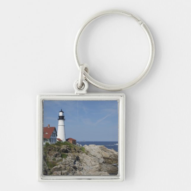 Chaveiro Portland Head Light, Cabo Elizabeth, Maine, (Frente)