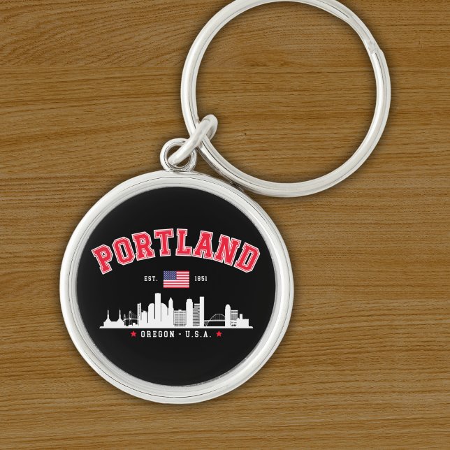 Chaveiro Portland Modern Skyline city (Criador carregado)