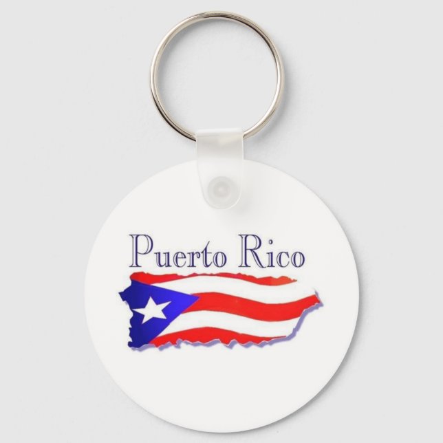 Chaveiro Porto Rico Flag Boricua (Frente)