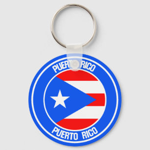 Chaveiro Porto Rico Round Emblem