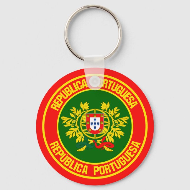 Chaveiro Portugal Round Emblem (Frente)